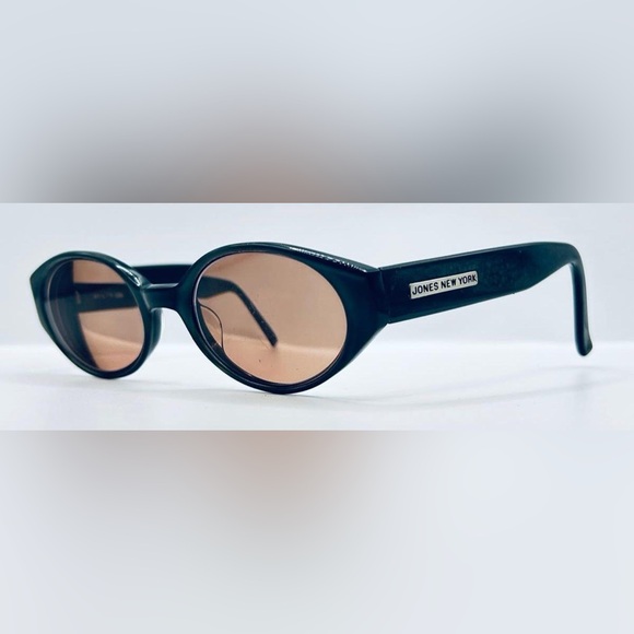 Vintage Jones New York JNS208 Blue Gray Oval Sunglasses Frames Only - Picture 2 of 8